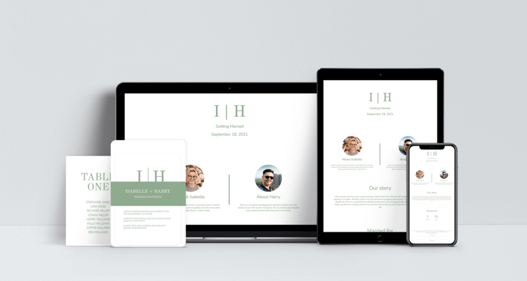 Modern Wedding Website